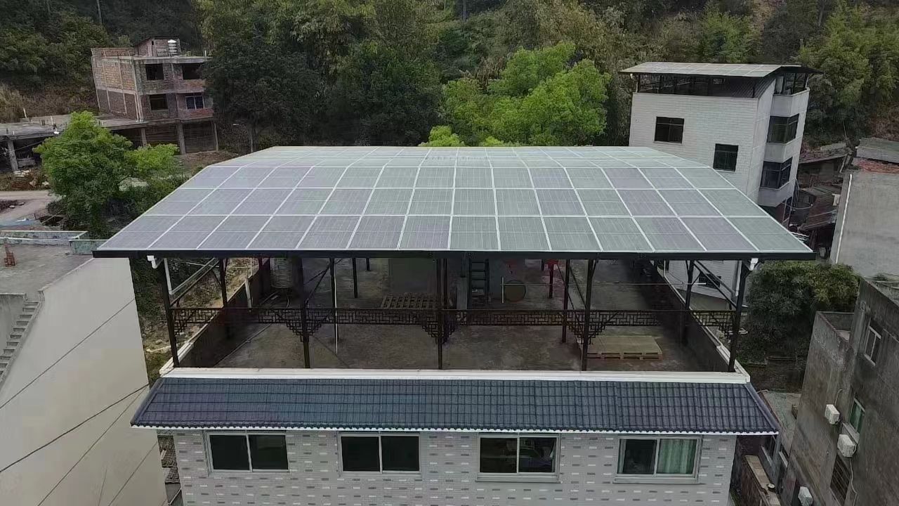 邹平15kw+10kwh自建别墅家庭光伏储能系统